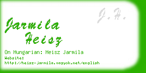jarmila heisz business card